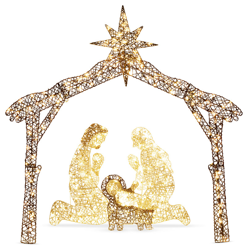 The Holiday Aisle® Christmas Nativity Scene Yard Decoration Light